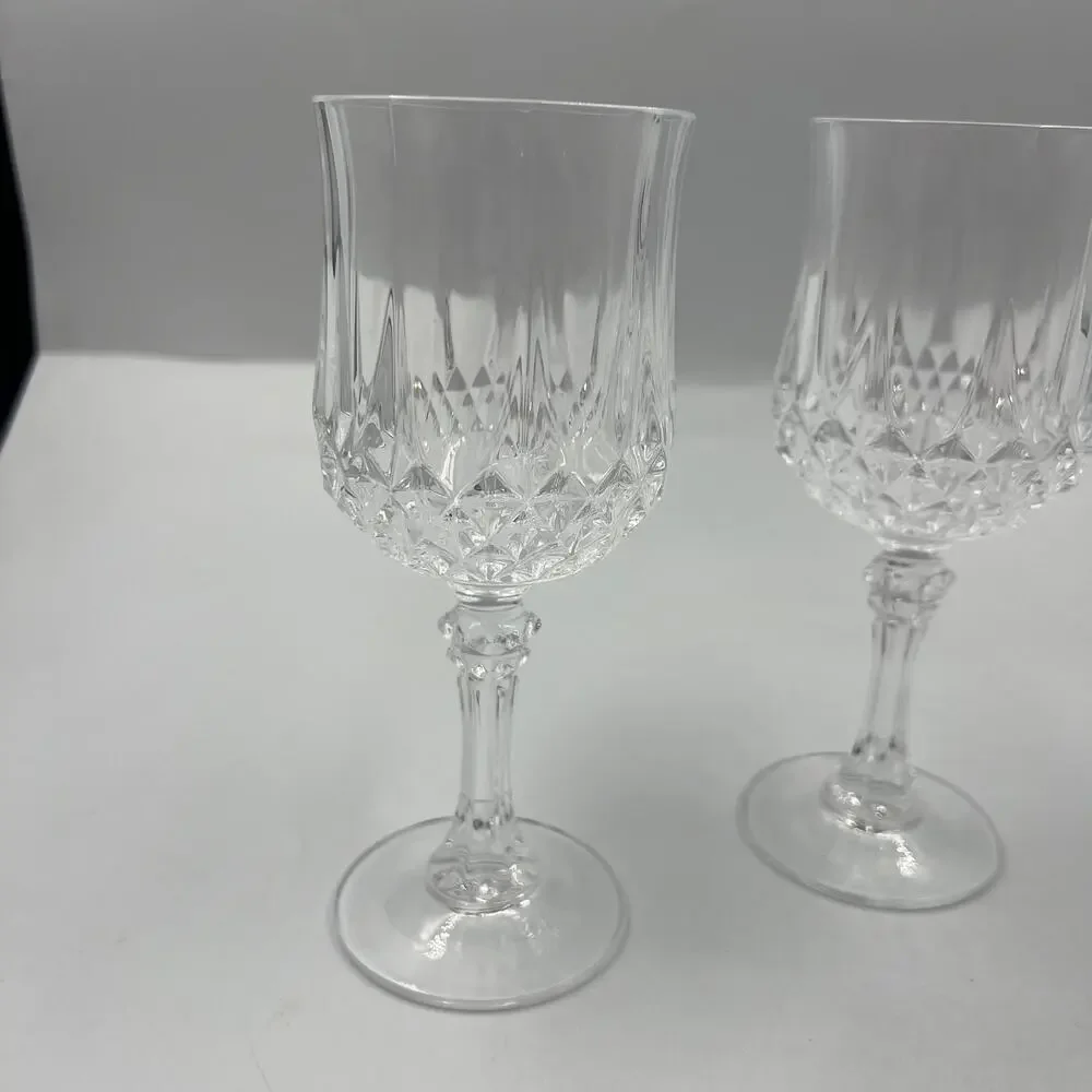 Vintage Luminarc Arc International Wine Cordial‎ Glasses 3 Piece Clear Crystal